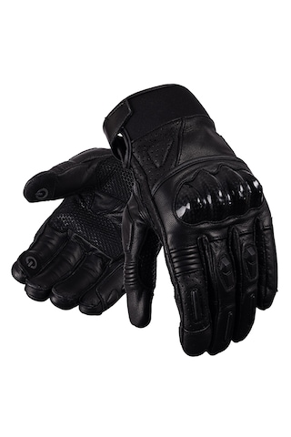 Pd921 Deri Karbon Korumalı Motosiklet Eldiveni Premium, Kaymaz, Dayanıklı