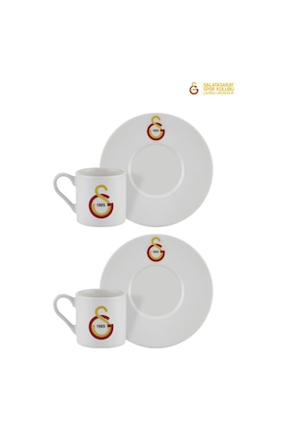 Neva N3520 Galatasaray Lisanslı Arma Logo 2'li Kahve Fincan Takımı