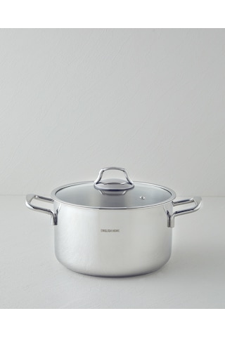 English Home Glow Çelik Derin Tencere 24x14 Cm Silver Silver