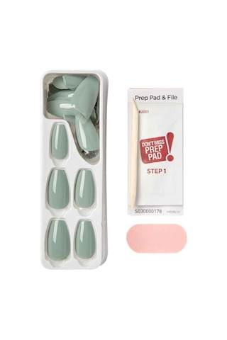 İmpress Color Kendinden Yapışkanlı Takma Tırnak Uzun Yeşil