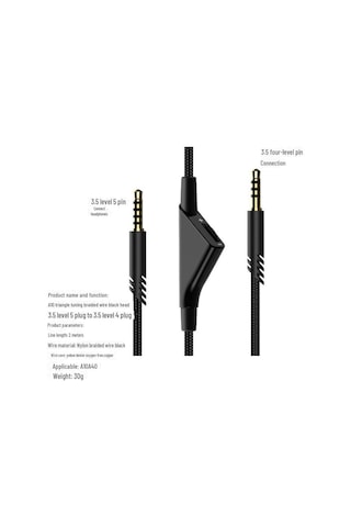 Astro A10/a40 Oyuncu Kulaklığı 2m Örgülü Ses Onarım Kablosu Değişimi