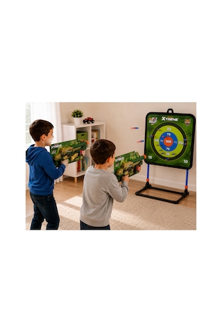 Sünger Mermili Oyuncak Tüfek 8 Dart Mermili Uzun Namlulu Çocuk Oyuncağı 3+ Yaş