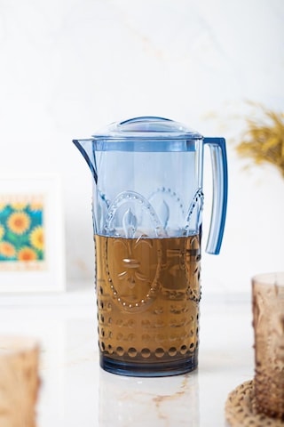 Akrilik Magic 2,3 Lt Lacivert Sürahi Cam Değildir