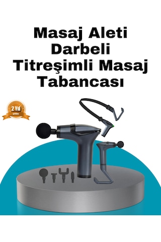Taşınabilir 3in1 Masaj Aleti Şarjlı Titreşimli Esneme Bantlı Düz Renkli
