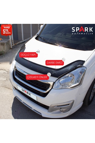 Peugeot Partner Tepee 2015-2018 Yıl Aralığı Uyumlu Ön Kaput Rüzgarlığı 3mm
