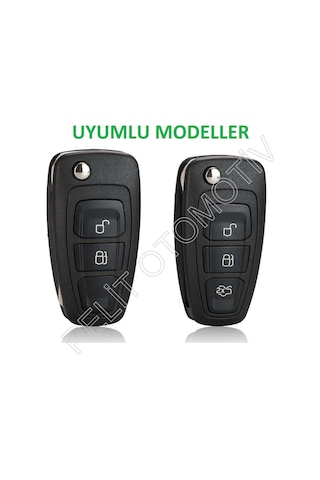 Ford Fiesta Focus Mondeo C Max Kuga Tourneo Anahtar Kılıfı Siyah
