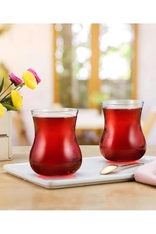 Paşabahçe Semaver Çay Bardak - 12'li Çay Bardağı 285Cc 42801 Şeffaf