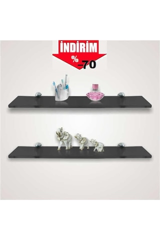 Depolife Raf Kitaplık Ciçeklik Etejer Için Cam Raf