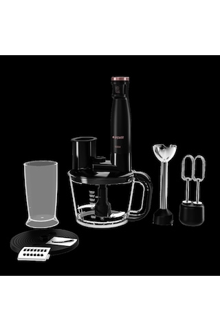Arçelik Siyah Mutfak Makineli Resital Set Çok Renkli