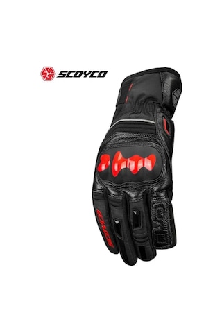 Motosiklet Eldiveni Deri Ve Cordura Reflektörlü Su Geçirmez Özel İç Mebran Dirençli Motor Eldiveni