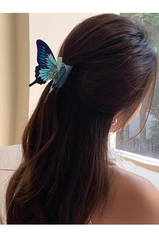 Symbol Küçük Dev Kelebek Saç Tokası 283906103 Mavi