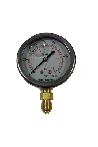 Baumer Gliserinli Manometre 63Mm Alt Çıkış Baumer Gliserinli Manometre 63Mm Alt Çıkış