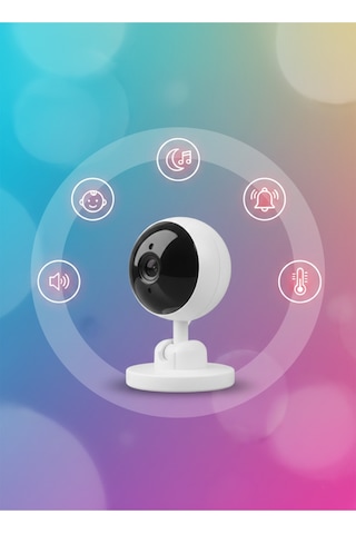 Wearfitpro 720p Hd Akıllı Bebek Kamerası & Video Monitörü Gece Görüşlü, Ninni Özellikli, Çift Yönlü Ses