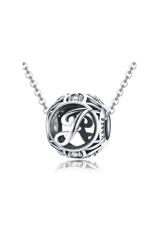 S925 Ayar Gümüş 26 İngilizce Harf Boncuk Dıy Bilezik Kolye Aksesuarları, Stil: J Çok Renkli