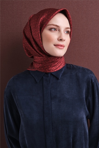 Armine Sura İpek Eşarp 2026-2027 - Sonbahar Kış-asm9622 Kırmızı