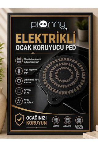 Pionny Termokromik Silikon İndüksiyon Ocak Koruyucu Isıya Dayanıklı Kaymaz Mat Çok Renkli