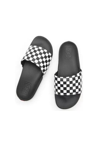 Vans Mte La Costa Slide-on Vn0a5hf527ı1- Checkerboard Truwht/blk Çok Renkli