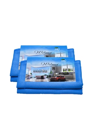 Wilma Secret Lüx Hamarat Büyük Boy Temizlik Bezi 2'li Mavi 50 x 70 CM