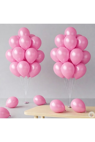 Metalik Pembe Balon 20 Adet 11" 28cm Parti Ve Doğum Günü Balonu Pembe Metalik Pembe Balon 20 Adet 11" 28cm Parti Ve Doğum Günü Balonu Pembe
