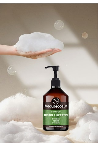 Beautecoeur Biotin & Keratin Parabensiz Şampuan 500 ML