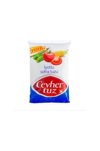 Cevher Tuz İyotlu Rafine Sofra Tuzu 750 G Cevher Tuz İyotlu Rafine Sofra Tuzu 750 G