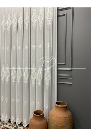 Tül Perde Taç Marka Ziyu Desen 1 Kalite Tt Kumaş-72048 Çok Renkli