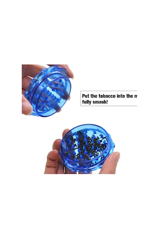 Plastik 2Parça Tutun Öğütücü Grinder /Sivri Dişli-5Cm