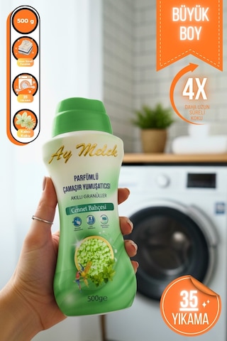Çamaşır Parfümü 500gr Granül Parçacıklı Çamaşır Yumuşatıcısı Cennet Bahçesi