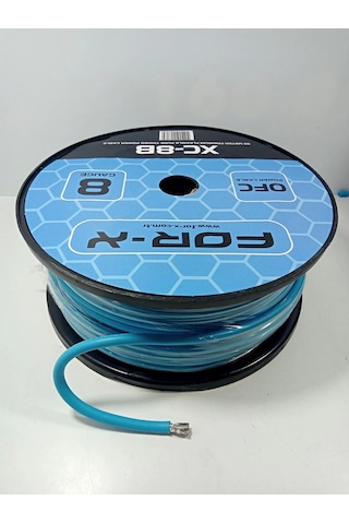For-x Bakır Amfi Güç Kablosu 8ga %100 Bakır For-x Ofc 8ga Anfi Power Kablosu 5 Metre