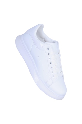 Cap 2044 Beyaz Günlük Erkek Sneaker Ayakkabı