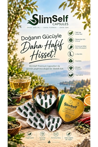 Slimself Premium Form Kapsül Bitkisel İçerikli 30 Day