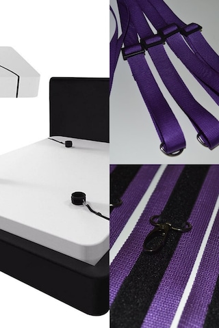 Fantazi Mor Renk El ve Ayak Yatak Bağlama Seti