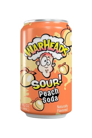 Warheads Sour Peach Soda - Ekşi Şeftali Aromalı Gazlı İçecek 330ml