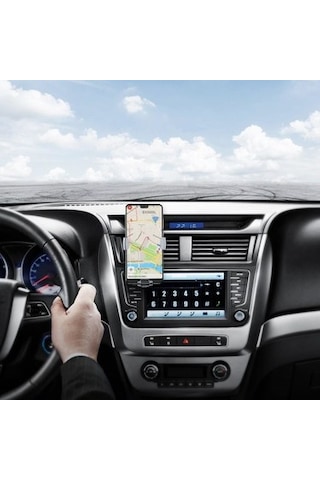 Araç İçi Telefon Tutucu, Air Vent Modeli Uzay Grisi 04 Dokuz Parçalı Set