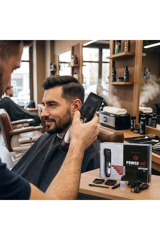 Powertec Tr-6500 Şarjlı Traş Makinesi 6 Saat Çalışma Kablosuz Çift Batarya Diğer
