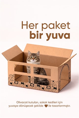 Olivacat Zeytin Çekirdeğinden Üretilen Doğal Tozsuz Kedi Kumu 3 x 7 L