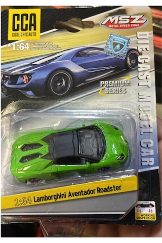 Cca Premium Series Lamborghini Aventador Roadster Yeşil 1/64 Model Araba