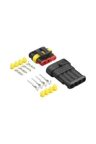 Super Seal Konnektör Takım - Erkek/dişi 4 Pin