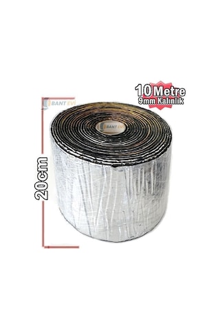 Kendinden Yapışkanlı Folyolu 20cmx10metre 9mm Oto Ses Yalıtım