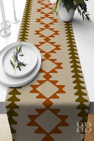 Belle Benoit Baskılı Amerikan Servisi Runner 140x40 Cm Desen33