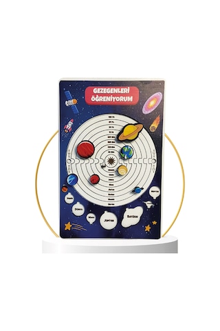 Güneş Sistemimiz Eğitici Öğretici Geliştirici Okula Katkı Okul Öncesi Eğitici Oyuncak Ahşap