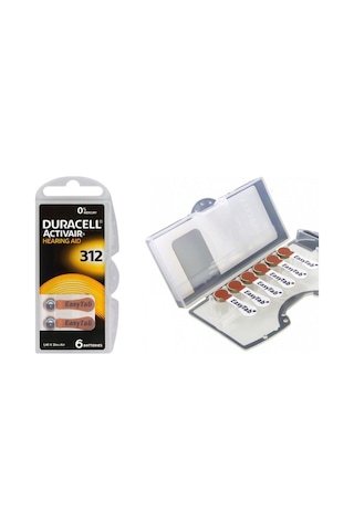 Duracell 312 Numara İşitme Cihazı Pili 5 Paket 30 Adet