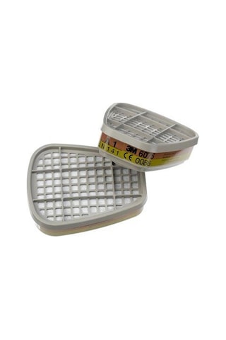 3M 6057 Abe1 Asit, Gaz ve Buhar Maske Filtresi 1 Çift
