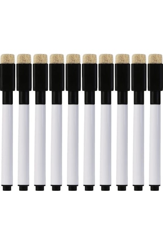 10 Adet Mıknatıslı Beyaz Tahta Kalemi. Silinebilir Tahta Kalem