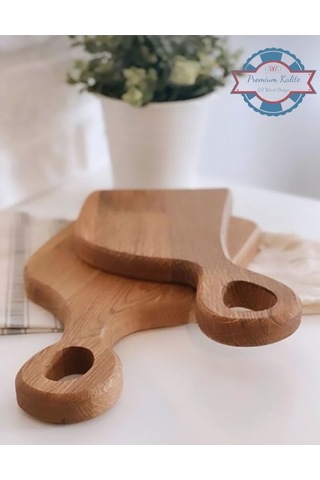 Doğal Ahşap Kesme Tahtası Premium Kalite Sevgili Model Sunum Tahtası Ahşap