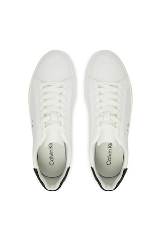 Calvin Klein Ck Kadın Low Pro Cup Bağcıklı Deri Beyaz Sneaker-12209 Beyaz