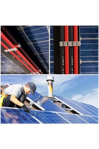 Paslanmaz Çelik Römork Kablo Kelepçeleri 50 Parça B Diğer