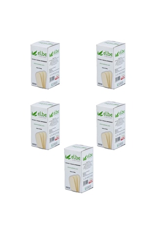 Ağda Spatulası Ve Tahta Dil Basacağı 5' Li Set 100 Adet X 5