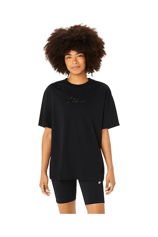 Asics ASICS LOGO TEE Siyah Women Kısa Kollu Tshirt 2032C843-002 Siyah