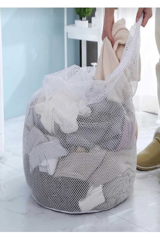 Battal Boy Çamaşır Ve Perde Yıkama Filesi 50x70 Cm Beyaz